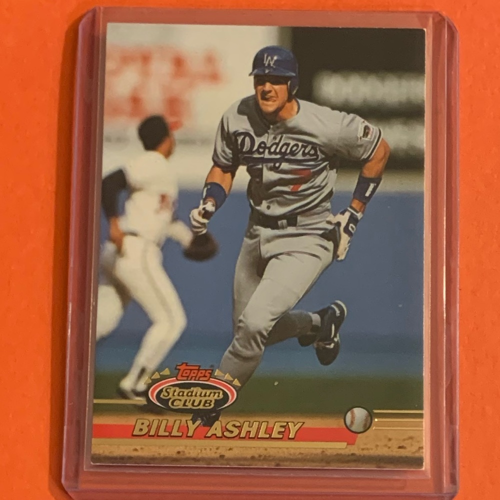 Billy Ashley #342 1993 Topps Stadium Club Baseball Trading Card
